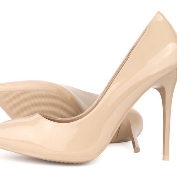 Nude Stiletto Pumps - Picture 2 of 6